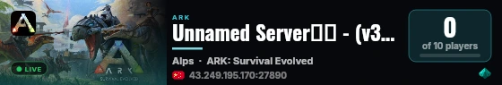 Unnamed Server马超 - (v361.7) live status badge