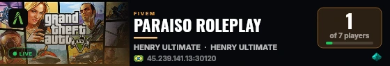 PARAISO ROLEPLAY live status badge