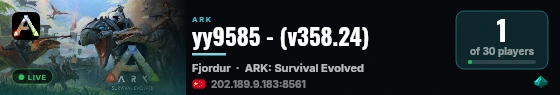 yy9585 - (v358.24) live status badge