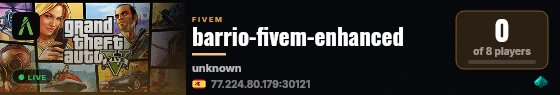 barrio-fivem-enhanced live status badge
