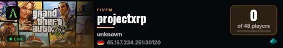 projectxrp live status badge
