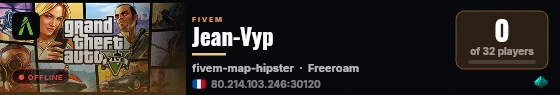 Jean-Vyp live status badge