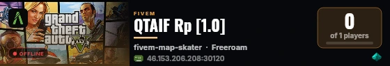 QTAIF Rp [1.0] live status badge