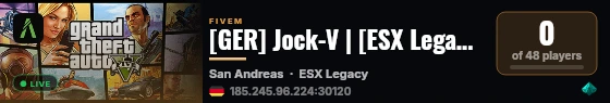 [GER] Jock-V | [ESX Legacy] live status badge