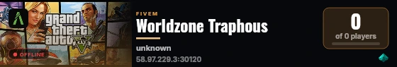 Worldzone Traphous live status badge