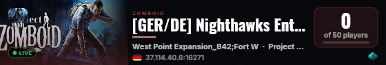 [GER/DE] Nighthawks Entwicklung Server live status badge