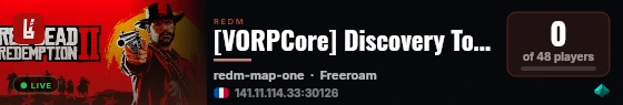 [VORPCore] Discovery Town live status badge