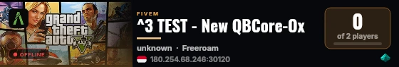 ^3 TEST - New QBCore-Ox live status badge