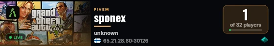 sponex live status badge