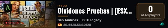 Olvidones Pruebas | [ESX Legacy] live status badge