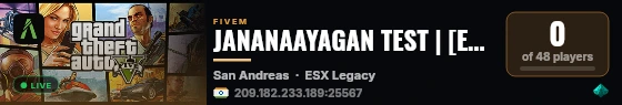 JANANAAYAGAN TEST | [ESX Legacy] live status badge