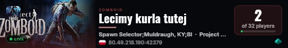 Lecimy kurla tutej live status badge