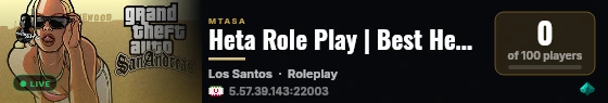 Heta Role Play | Best Heavy RP Server live status badge