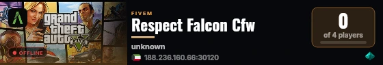 Respect Falcon Cfw  live status badge