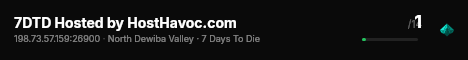 7DTD Hosted by HostHavoc.com live status badge