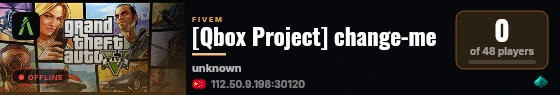 [Qbox Project] change-me live status badge