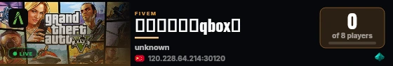 本地测试端（qbox） live status badge