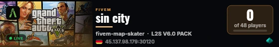 sin city live status badge