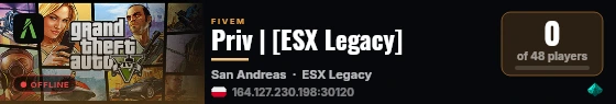 Priv | [ESX Legacy] live status badge