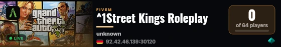 ^1Street Kings Roleplay live status badge