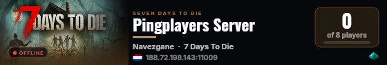 Pingplayers Server live status badge