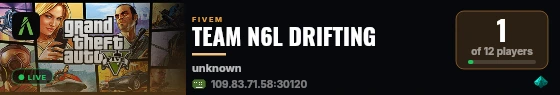 TEAM N6L DRIFTING  live status badge