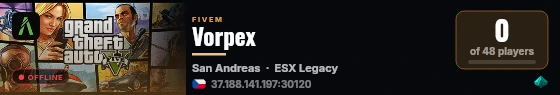 Vorpex live status badge