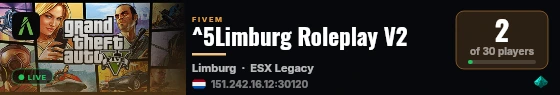 ^5Limburg Roleplay V2 live status badge