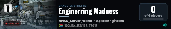 Enginerring Madness live status badge