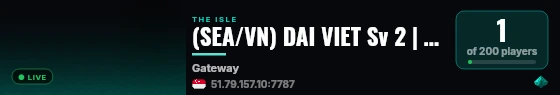 (SEA/VN) DAI VIET Sv 2 | Vietnam EVRIMA Survival No Rule live status badge