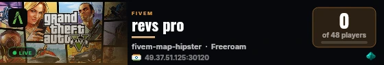 revs pro live status badge