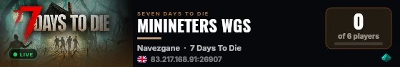 MININETERS WGS live status badge