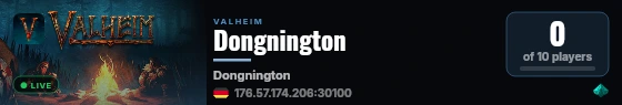 Dongnington live status badge