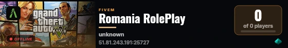 Romania RolePlay live status badge