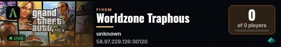 Worldzone Traphous live status badge
