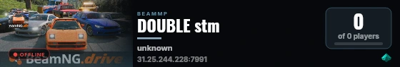 DOUBLE stm live status badge