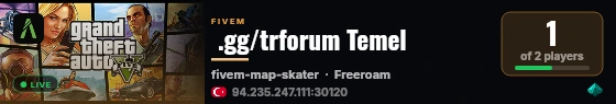  .gg/trforum Temel live status badge