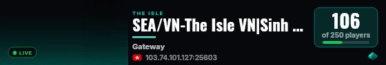 SEA/VN-The Isle VN|Sinh Vien Dino 3x-sinhviendino.com-SVDN live status badge