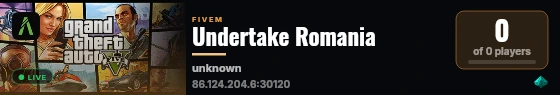 Undertake Romania live status badge