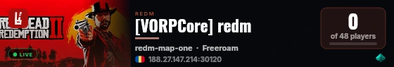 [VORPCore] redm live status badge