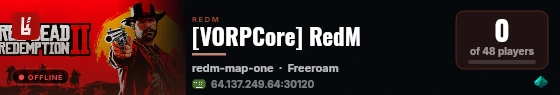 [VORPCore] RedM live status badge