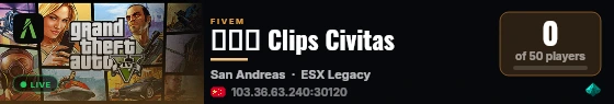 曲別針 Clips Civitas live status badge
