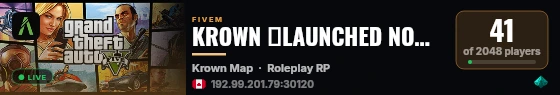 KROWN 🡺LAUNCHED NOW 02-SEP🡸 live status badge
