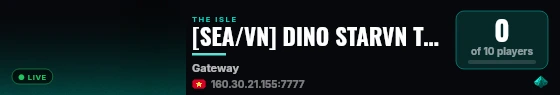 [SEA/VN] DINO STARVN Test | Viet Nam live status badge