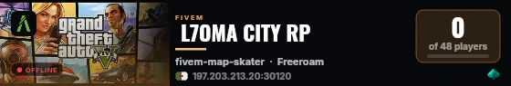  L7OMA CITY RP live status badge