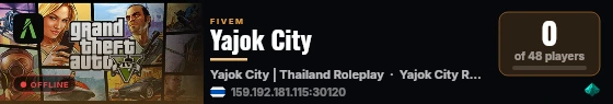 Yajok City live status badge