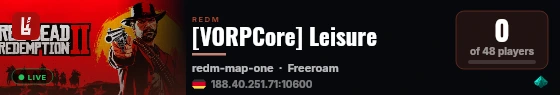 [VORPCore] Leisure live status badge