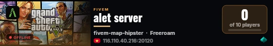 alet server live status badge