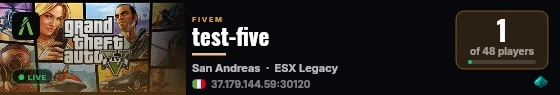 test-five live status badge