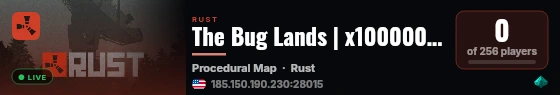 The Bug Lands | x10000000 | MillionX | Battlegrounds live status badge